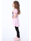 Tunic with a flower, light pink NDZ8210 - Online store - Boutique